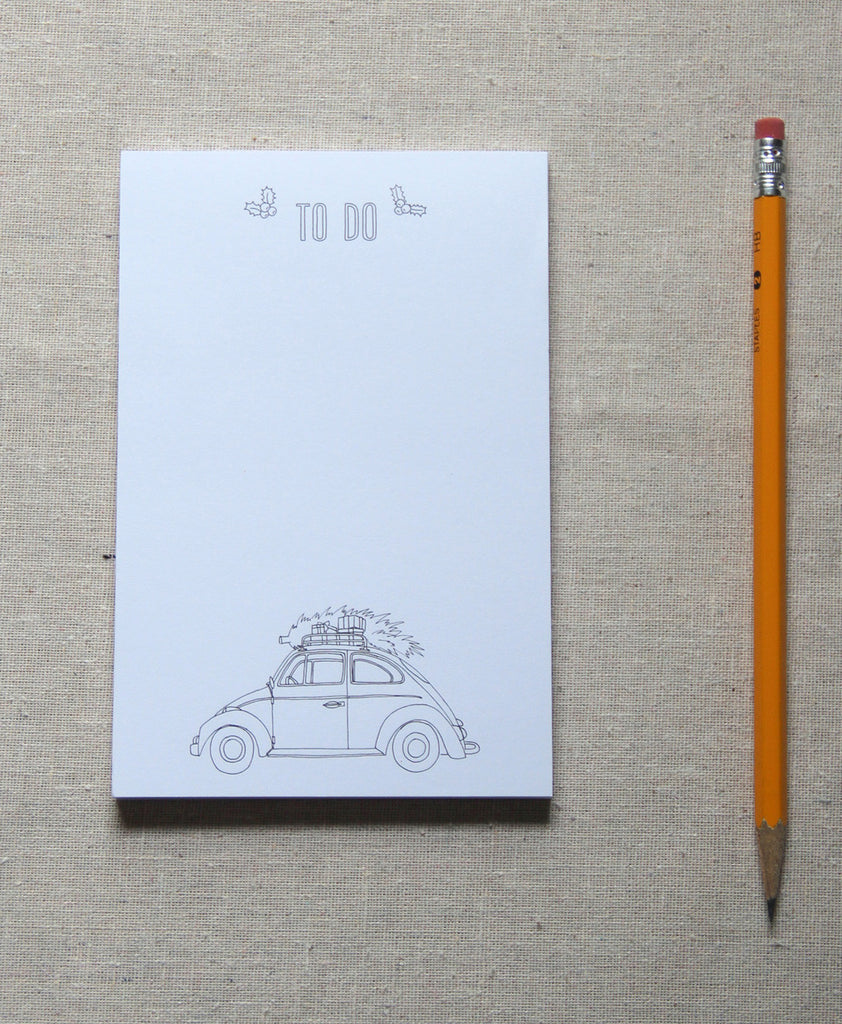 Notepad - Car and tree