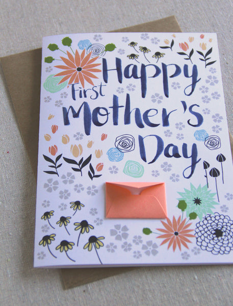 First Mother's Day - Tiny Envelope Mother's Day Card