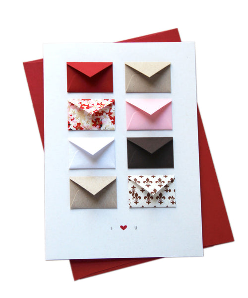 I Love You - Tiny Envelope Card