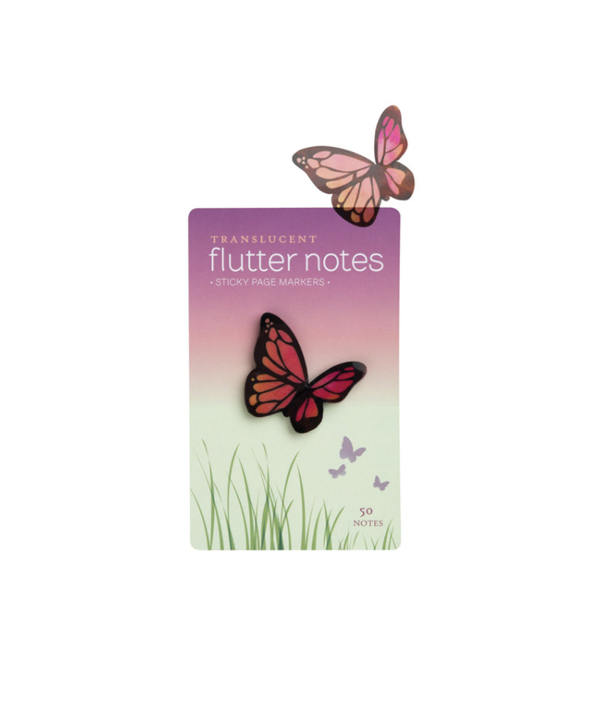 Red Translucent Butterfly Sticky Notes