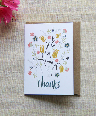 Mini Notes - Thanks Bouquet