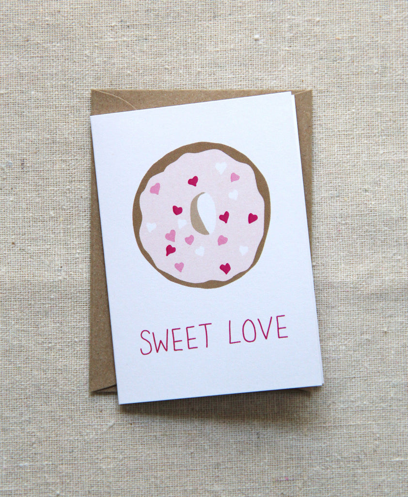 Mini Notes - Sweet Love Pink Heart Donut