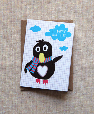 Mini Notes - Penguin Happy Birthday