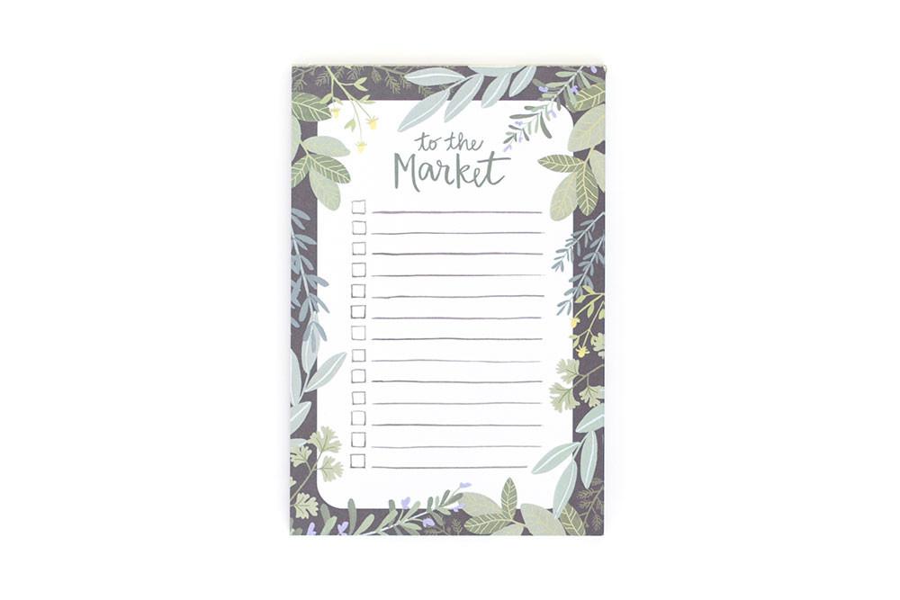 To the Market Notepad