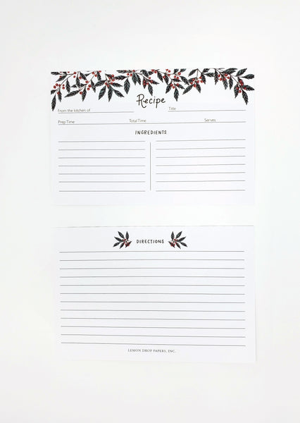 Berries Hand Illustrated Recipe Cards